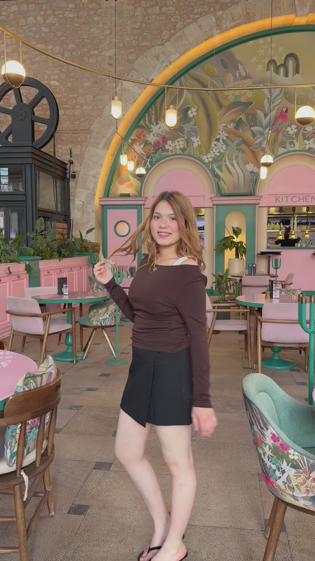 Zr şortlu etek siyah